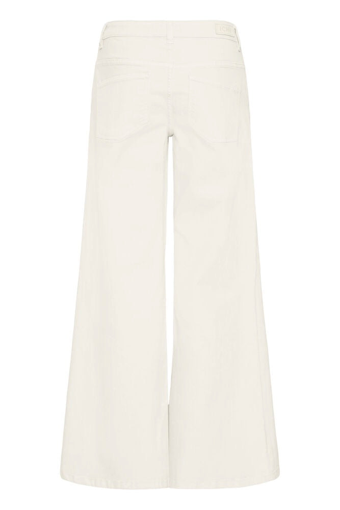 ICHI Ziggy Wide Leg Jeans - Birch White