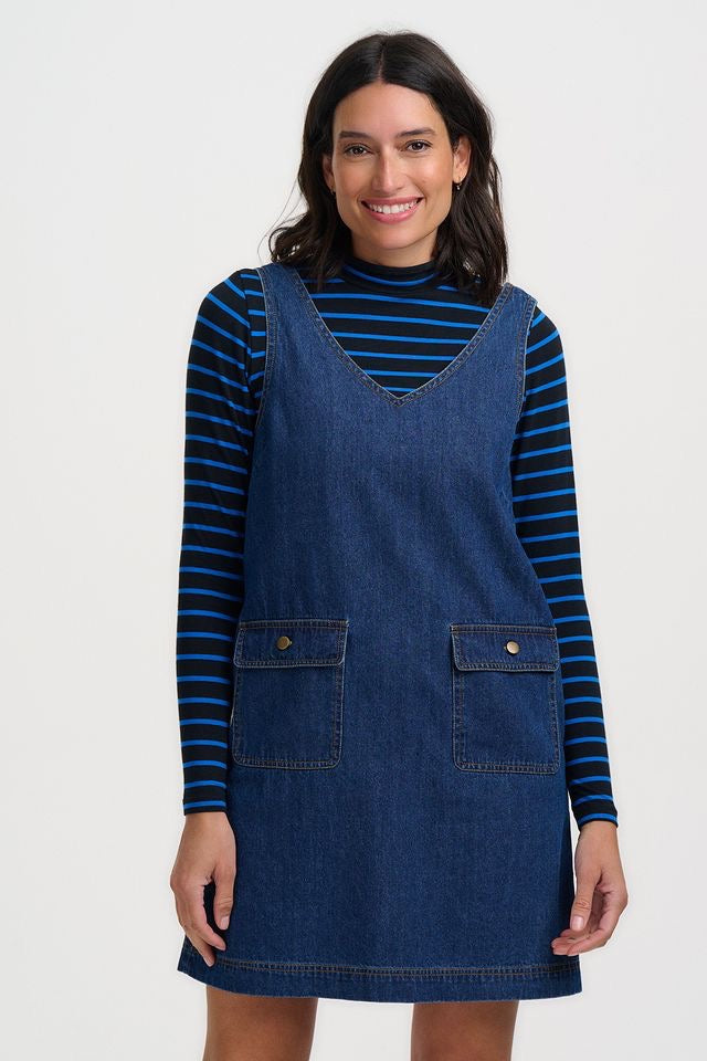 Sugarhill Brighton Tamil Denim Dress - True Blue