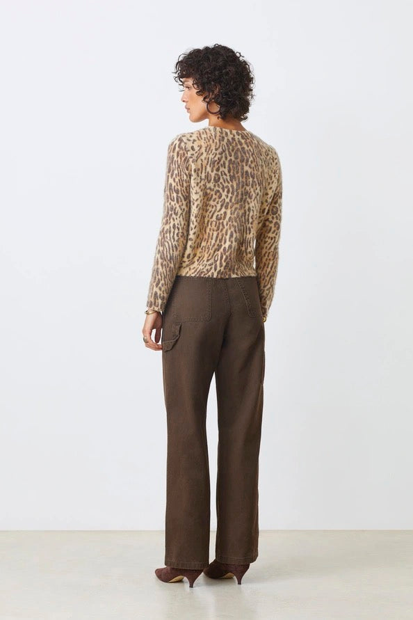 Suncoo Paris Gacia Animal Print Cardigan - Leopard