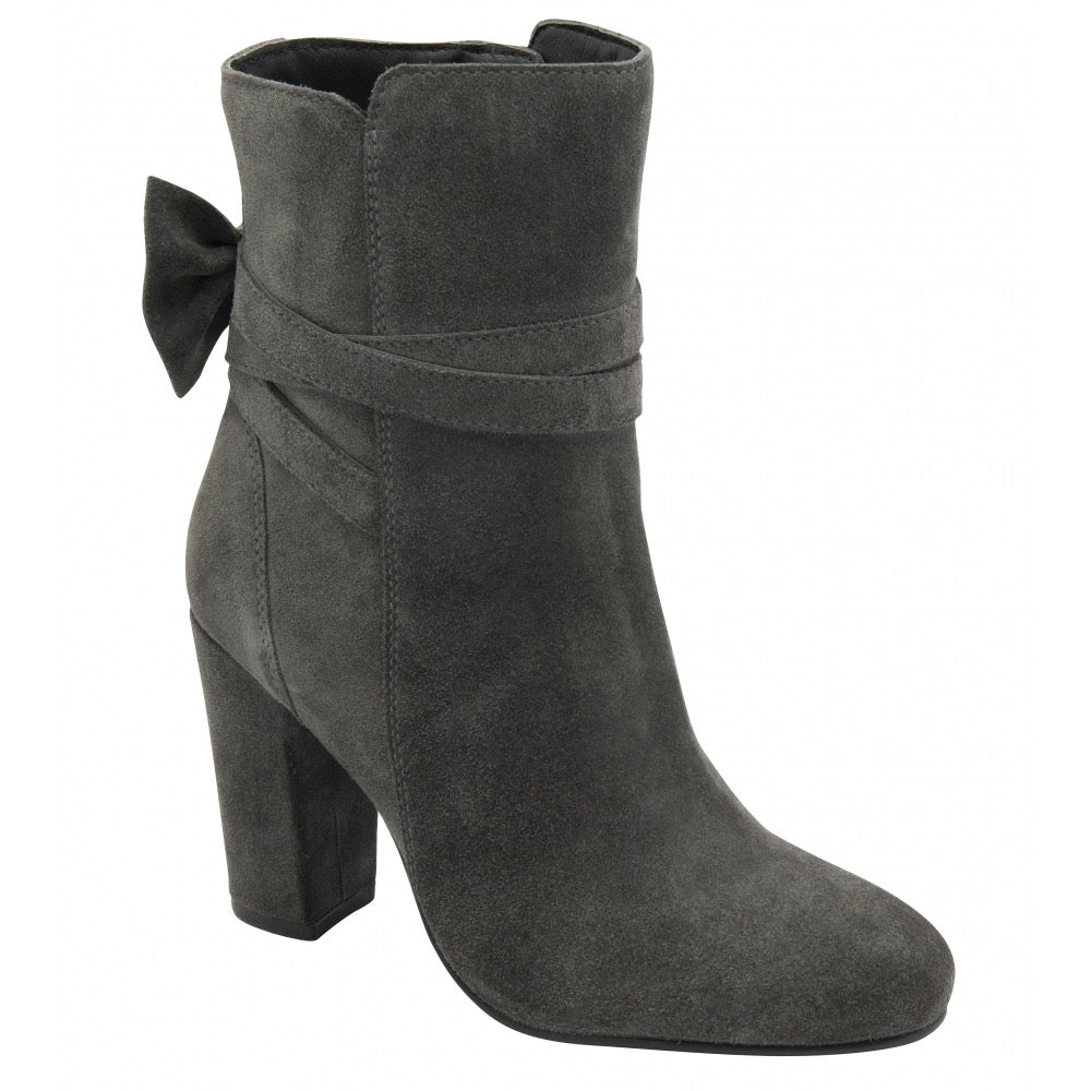 Ravel Suede Alder Heeled Ankle Boots - Greyh
