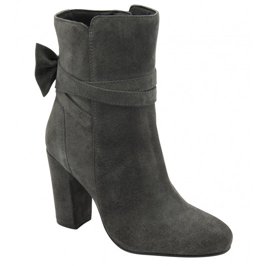 Ravel Suede Alder Heeled Ankle Boots - Greyh
