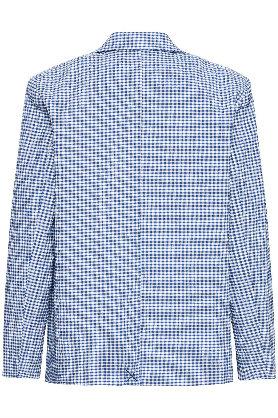 ICHI Jilma Check Blazer - Blue/White