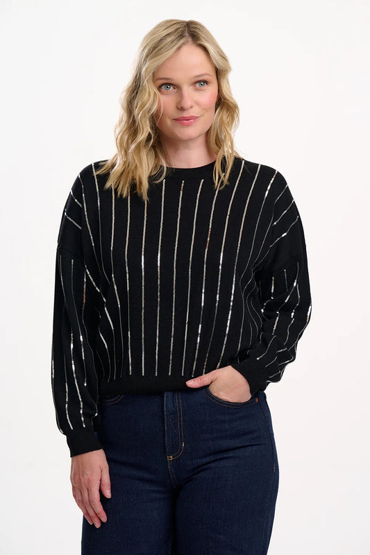 Suagrhill Brighton Anjali Sequin Knit - Black