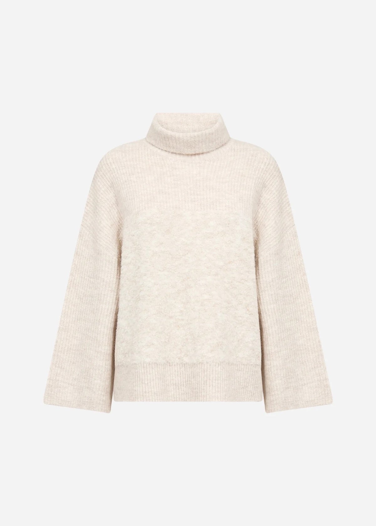 Soya Concept - Polo-neck Sweater - Light Sand