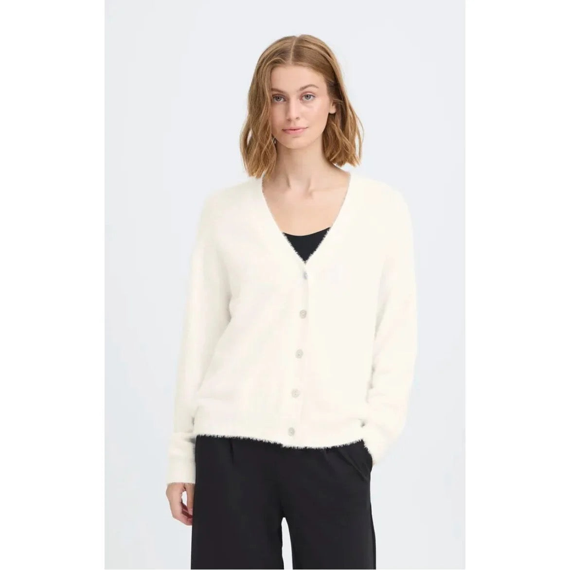 ICHI Brula Cardigan - Off White