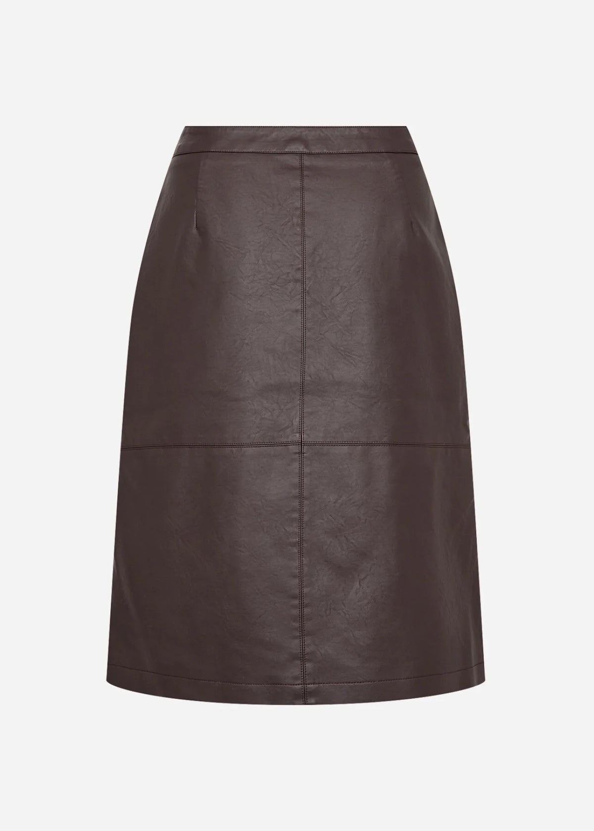 Soya Concept PU Skirt - Dark Plum