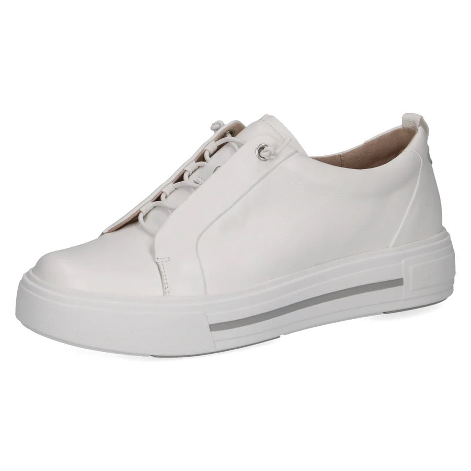 *NEW* Caprice White Leather Slip On Trainer