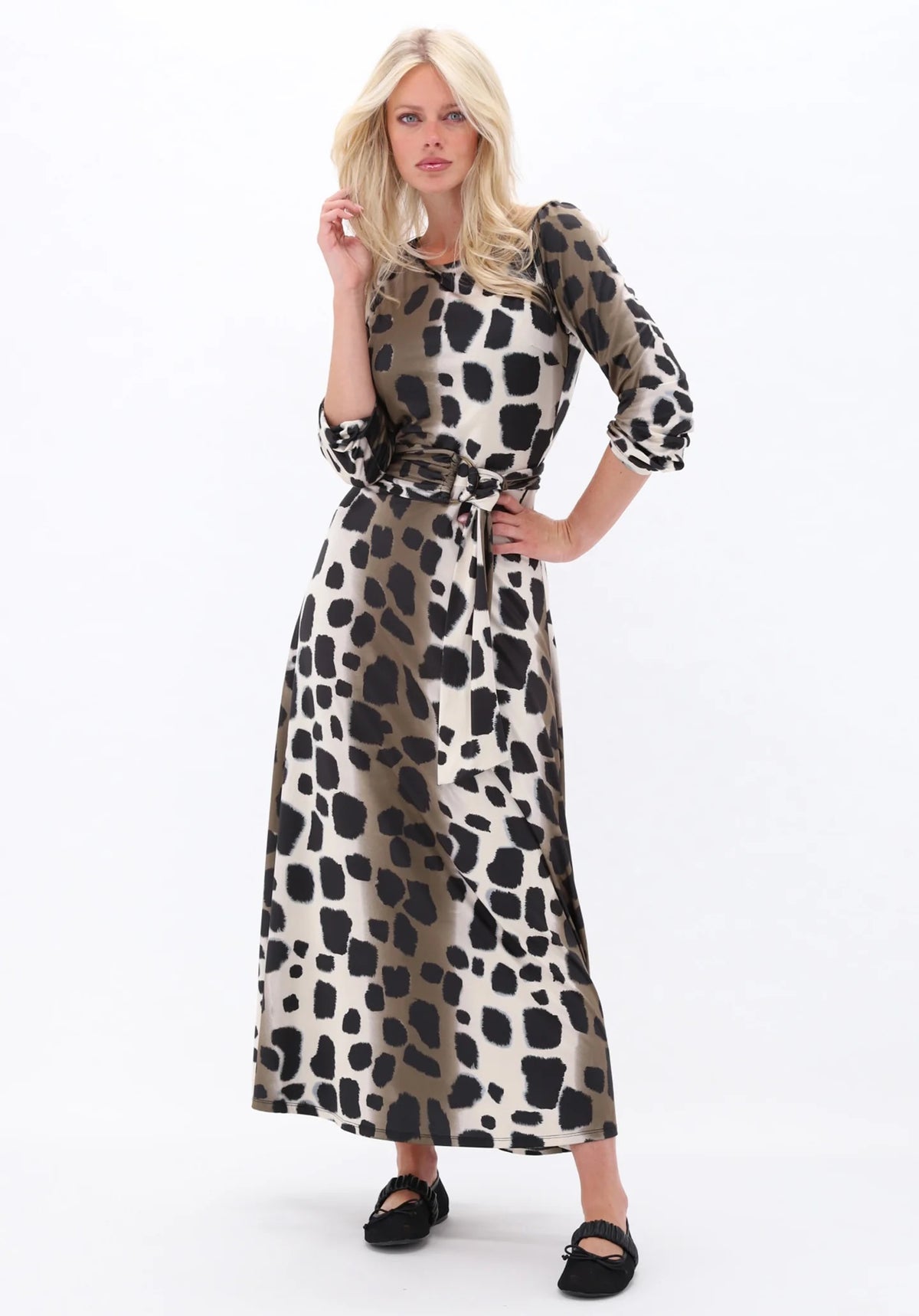 K Design Maxi Dress - Leopard Print