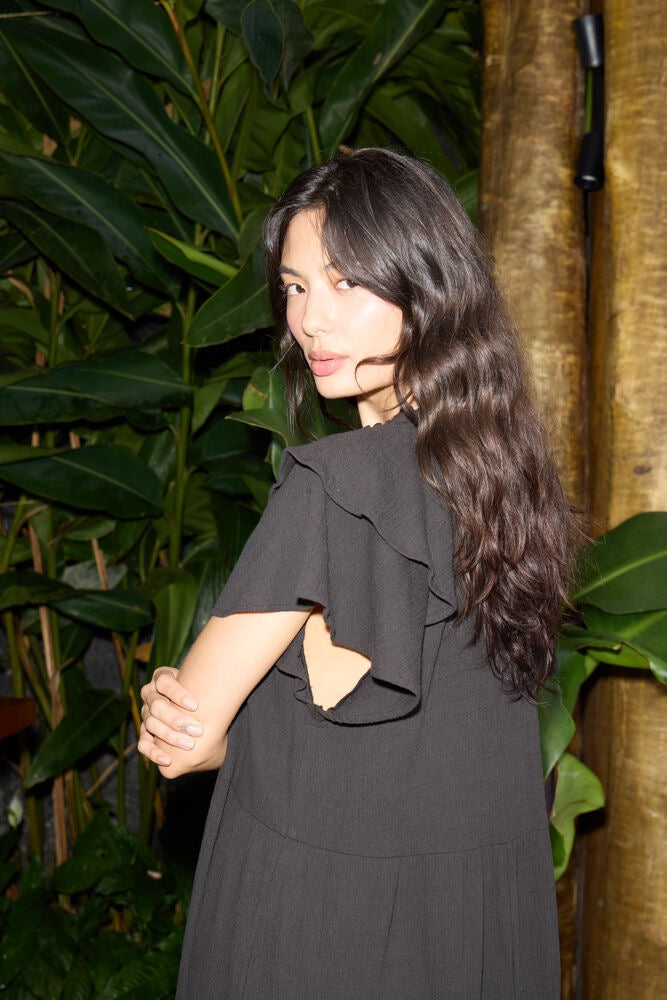 ICHI Lifana Midi Dress - Black
