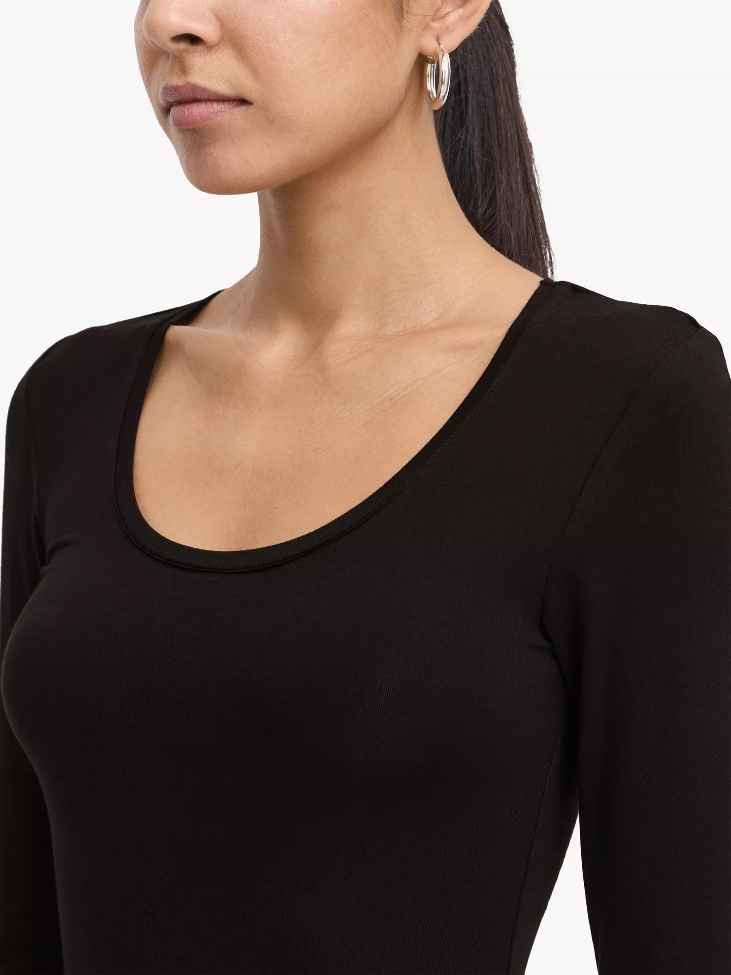 ICHI Zola Long Stay T-Shirt - Black