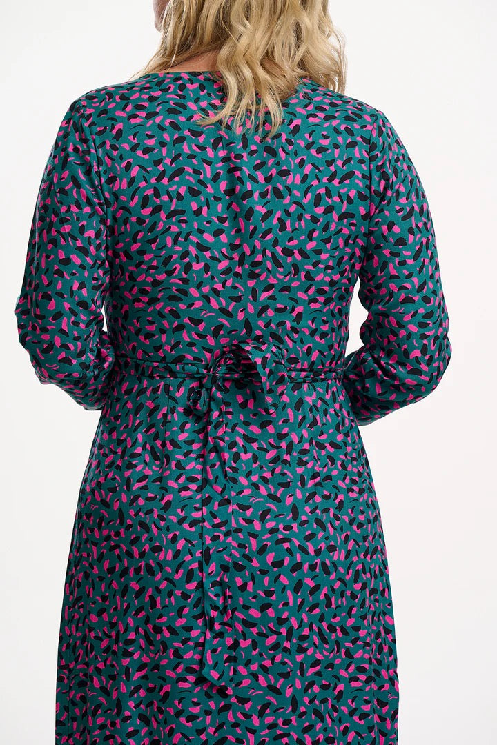 Sugarhill Zandra Midi Wrap Dress - Teal
