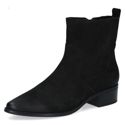 COMING SOON Caprice Nubuck Ankle Boots - Black