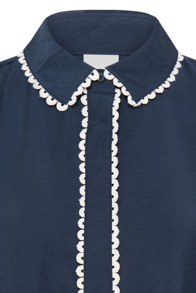 ICHI Lenni Blouse - Navy