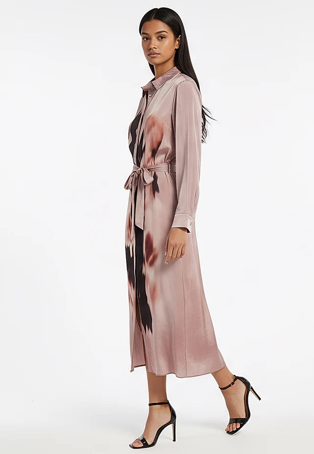 Religion Tory Shirt Dress - Blush