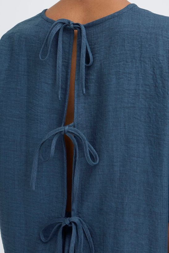 ICHI Katio Blouse - True Blue