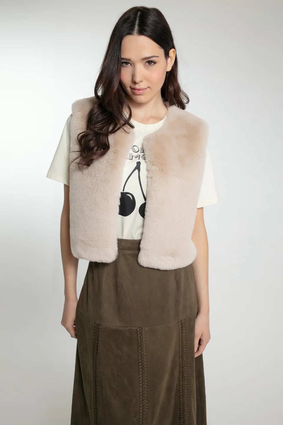 Nooki Edelweiss Faux Fur Gillet - Minx