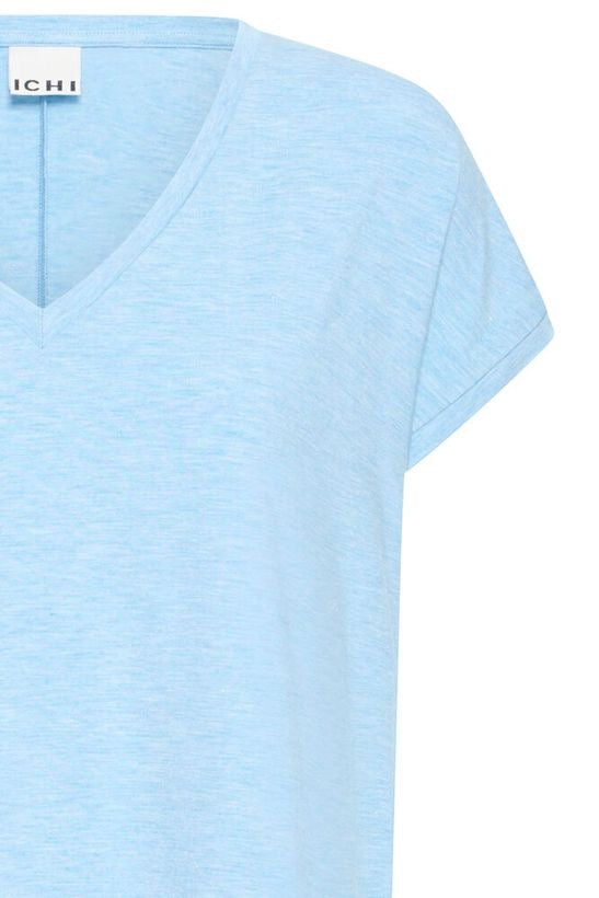 ICHI Rebel Cotton T-Shirt – Powder Blue