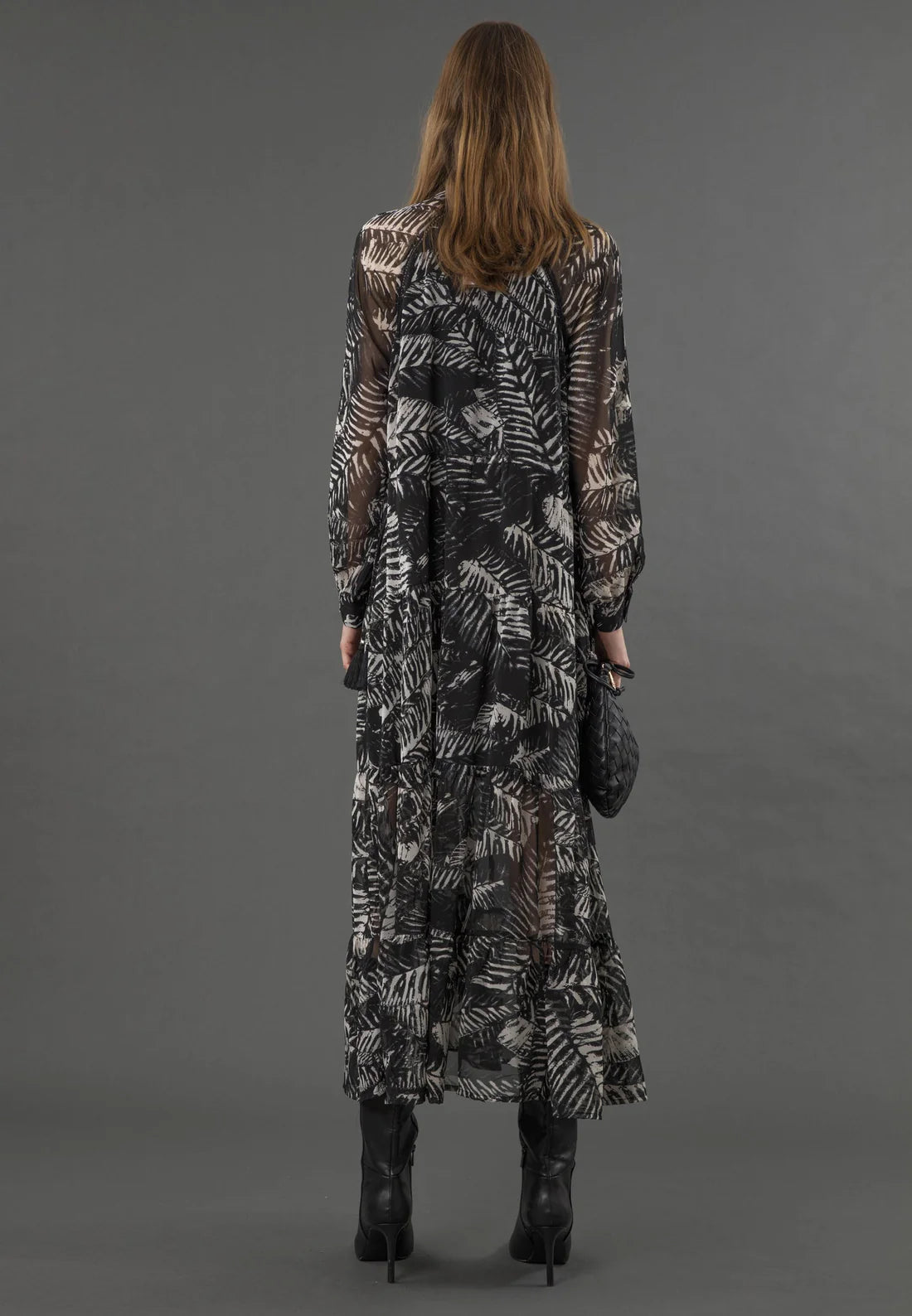 Religion Zoe Dress Vamp Black & White