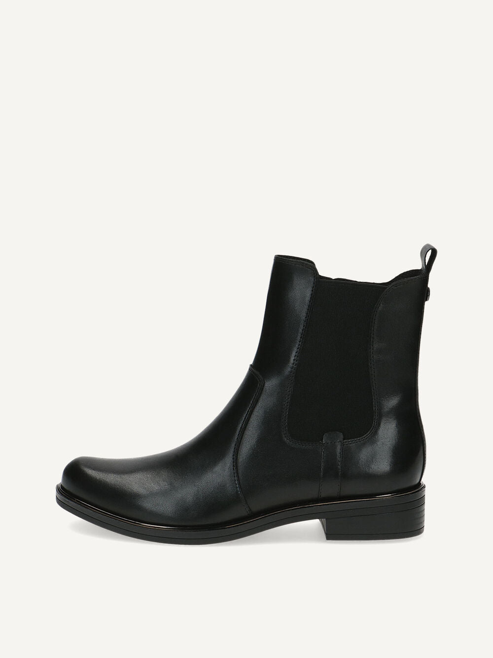 *COMING SOON* Caprice Classic Leather Low Heel Ankle Boot - Black