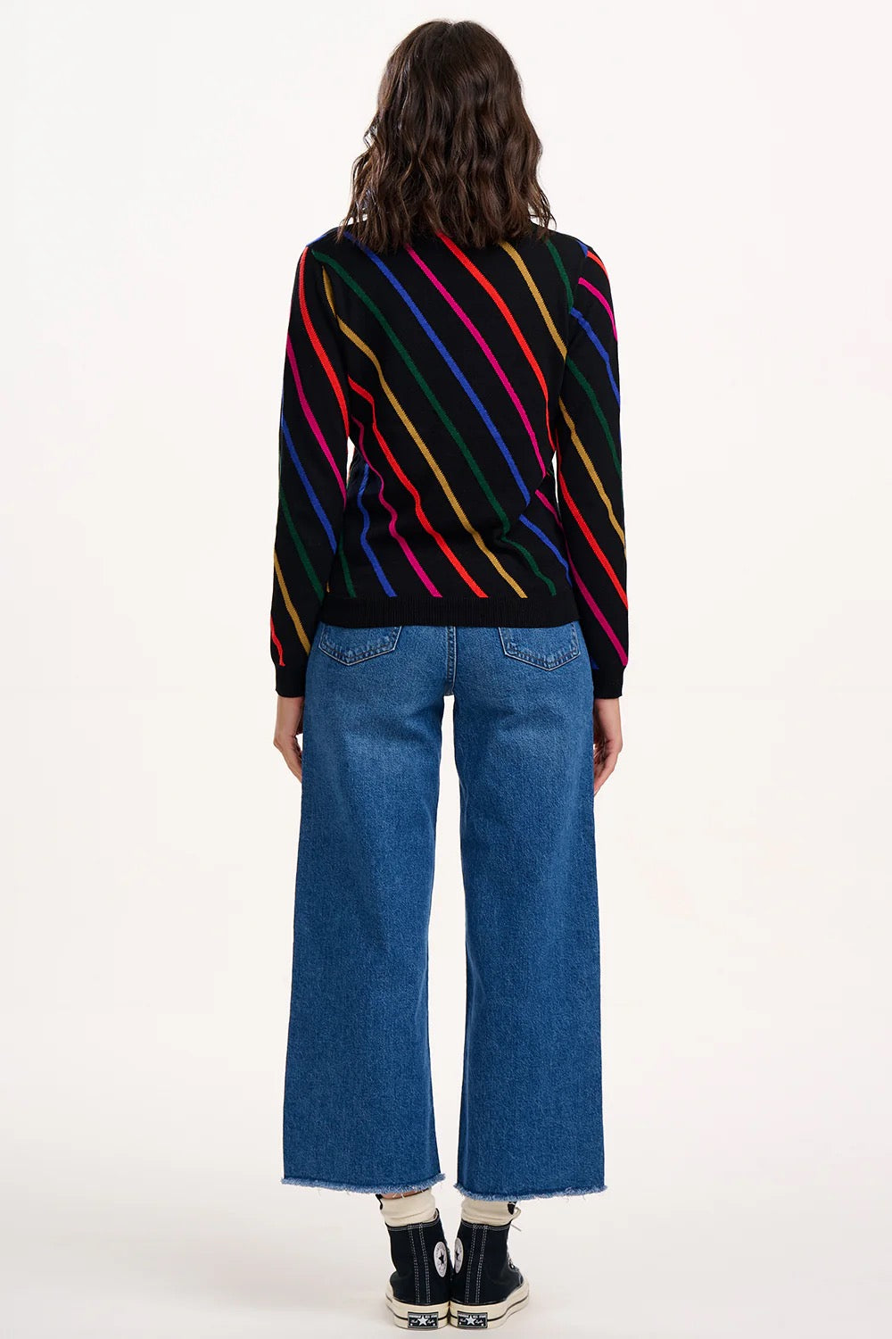 Sugarhill Brighton Rowena Retro Stripes Jumper - Black