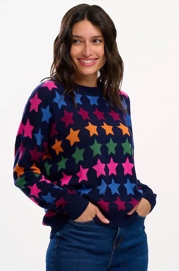 Sugarhill Brighton Annalee Rainbow Star Knit