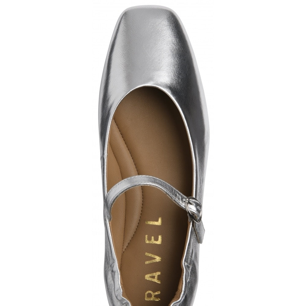 Ravel Lanton Leather Shoe - Silver