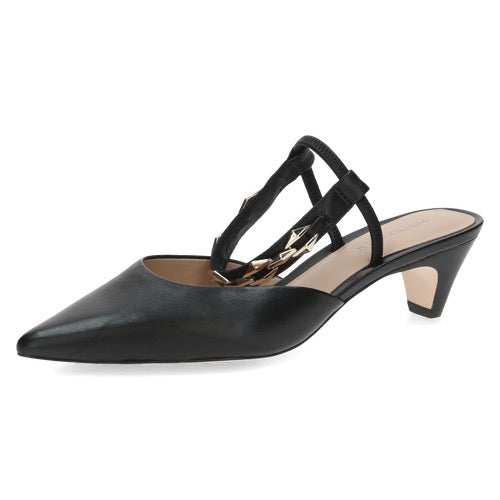 Peter Kaiser Leather Slingback Heel - Black