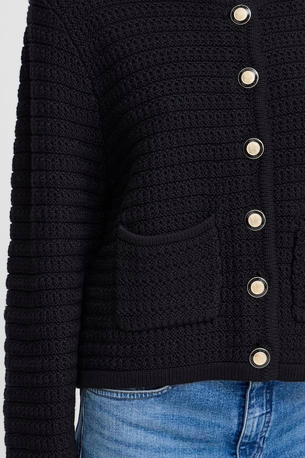 ICHI Becca Cardigan Black