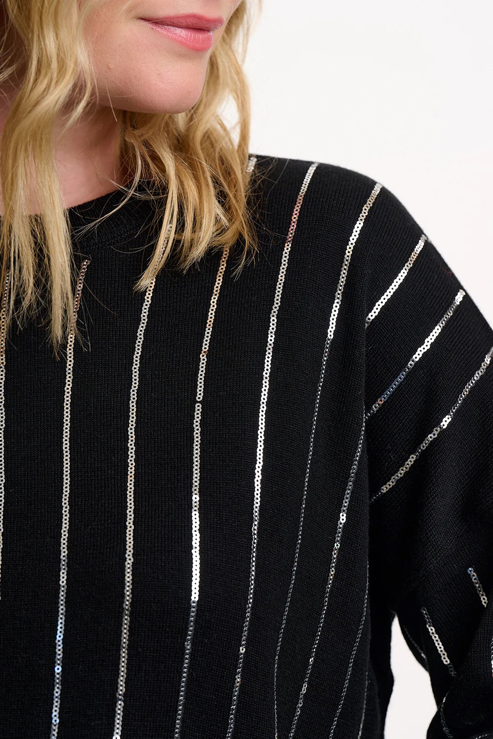 Suagrhill Brighton Anjali Sequin Knit - Black