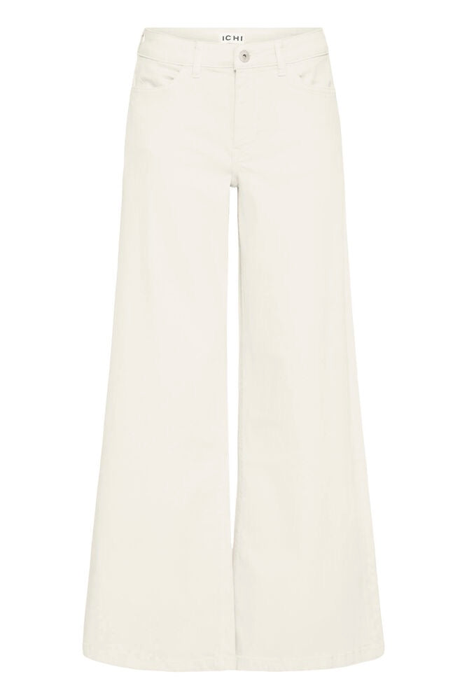 ICHI Ziggy Wide Leg Jeans - Birch White
