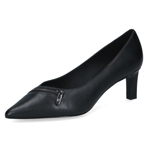 Peter Kaiser Classic Leather Court Shoes - Black