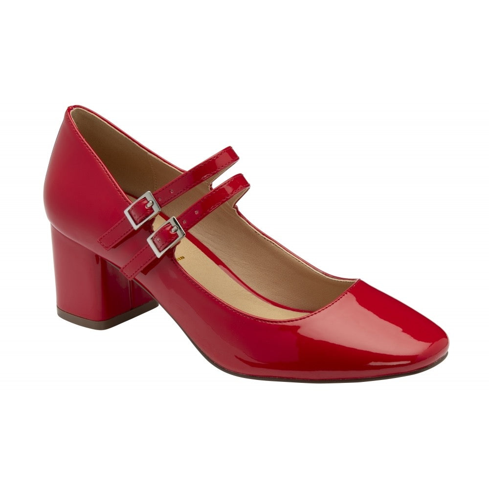 Ravel Red Patent Howth Mary-Jane Shoes