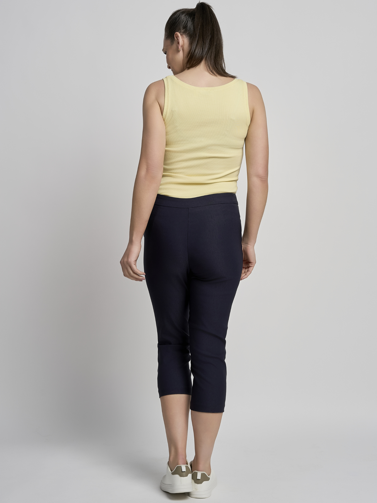 Pinns Crop Trouser - Navy