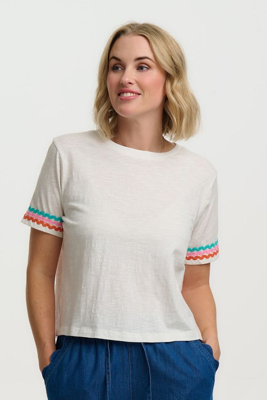 Sugarhill Brighton Shelby Boxy T-Shirt - White