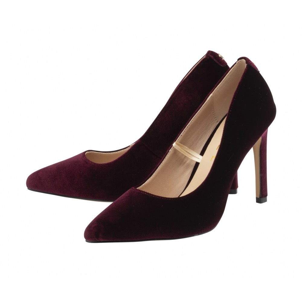 Ravel Edson Velvet Heel - Burgundy
