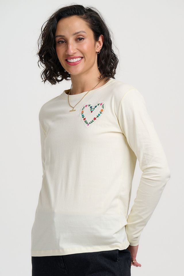 Sugarhill Brighton Brunswick Jersey Top - Cream