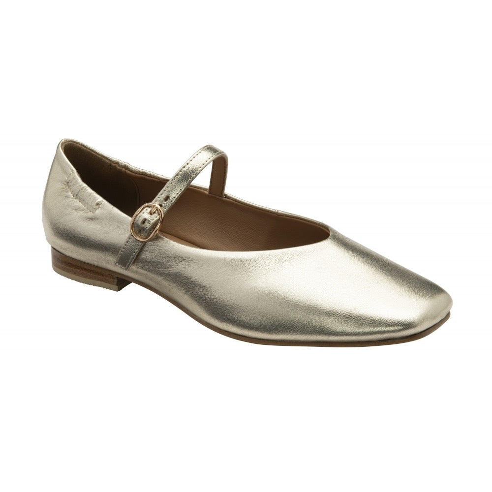 Ravel Lanton Leather Shoe - Gold