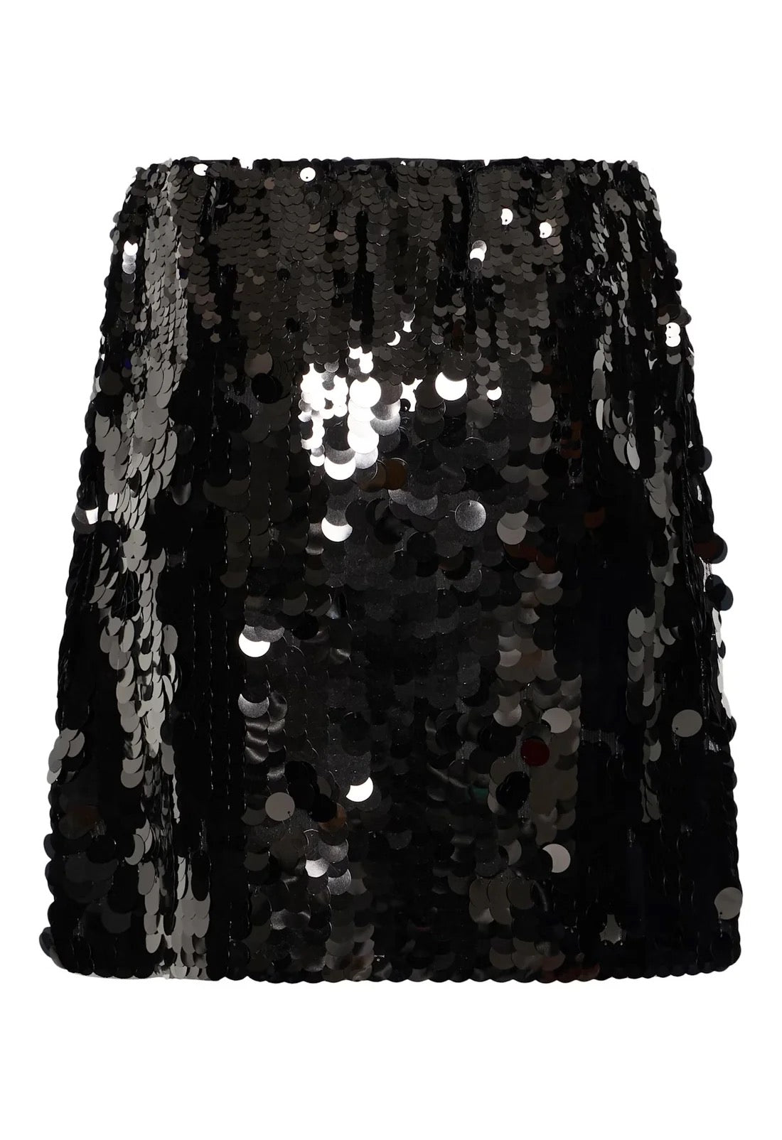 ICHI Peleoa Sequin Skirt- Black