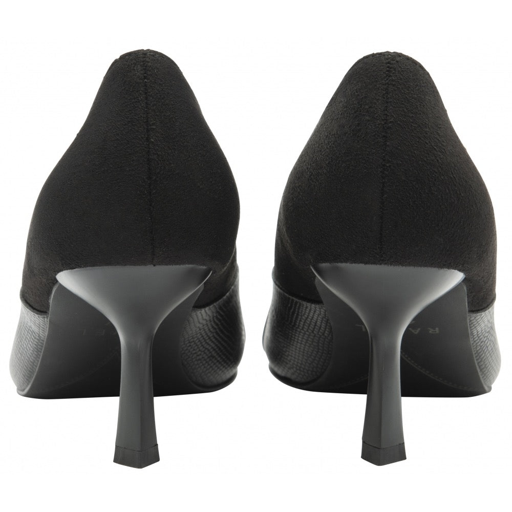 Ravel Black Avie Stiletto Court Shoes