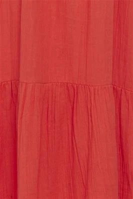 ICHI Foxa Red Maxi Dress