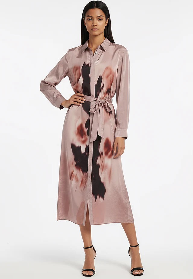 Religion Tory Shirt Dress - Blush