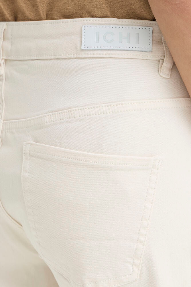 ICHI Ziggy Wide Leg Jeans - Birch White
