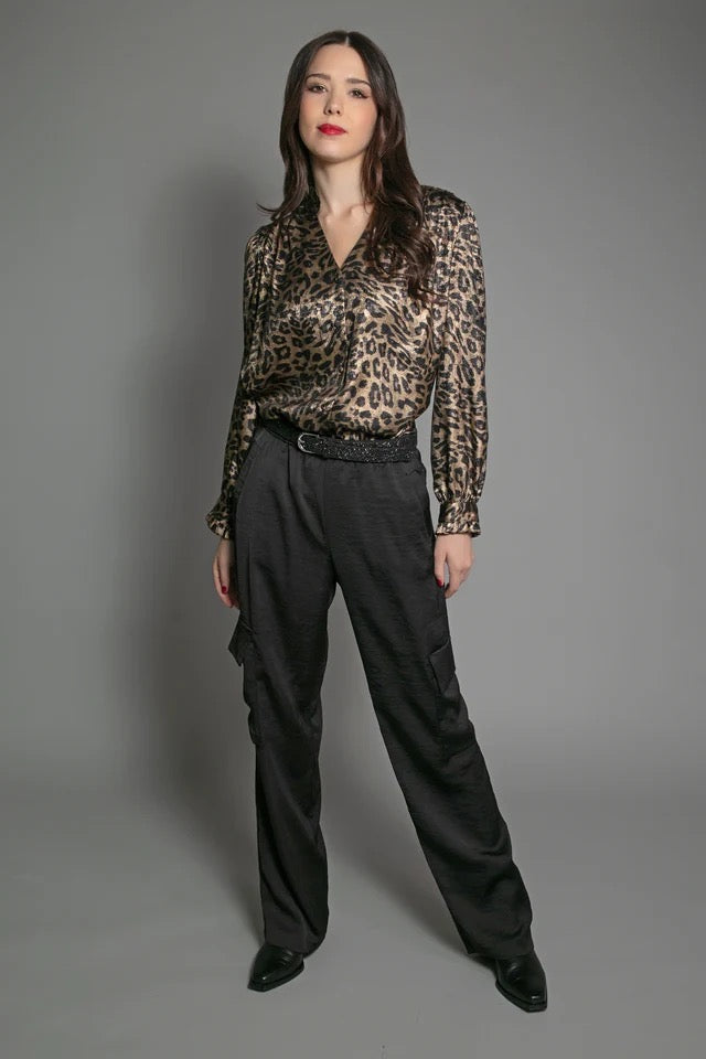 Nooki Sylvia Leopard Print Blouse