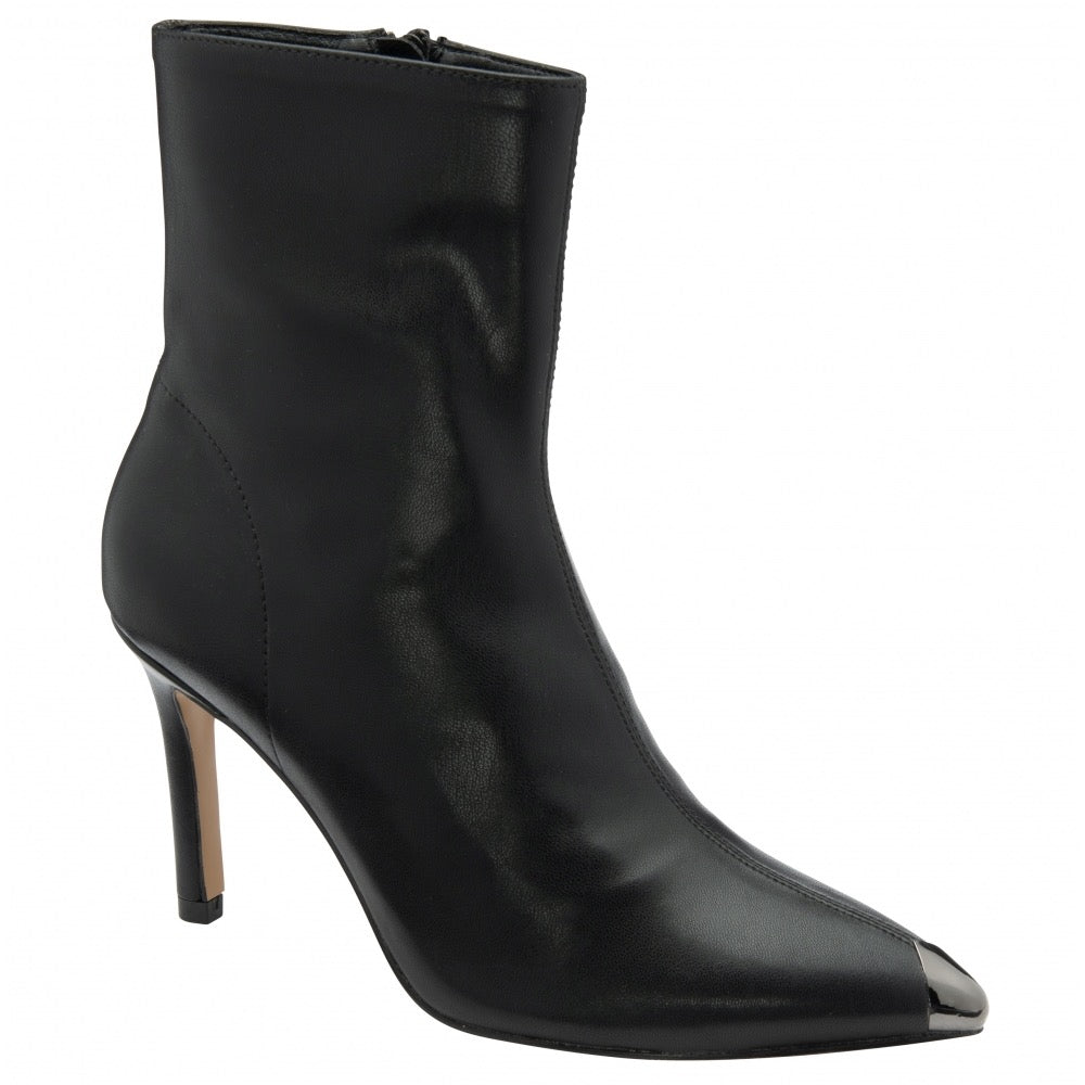 Ravel Kale Leather Heeled Boot - Black