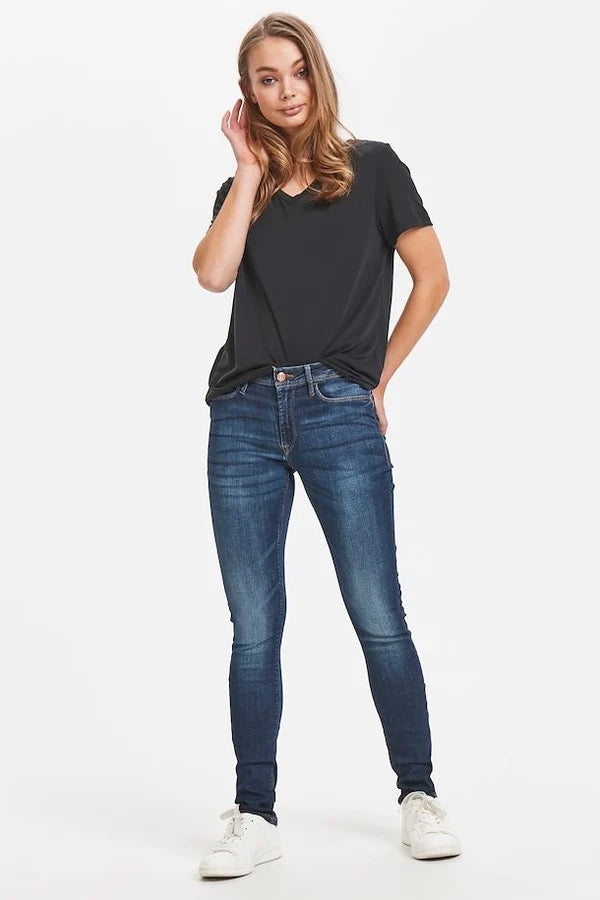 ICHI Erin Skinny Jean Mid Wash