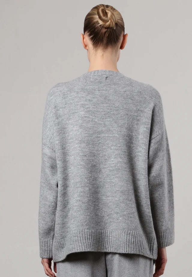 Religion Revolution Jumper Grey Marl