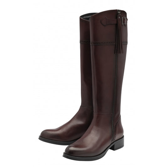 Ravel Rowton Knee High Leather Boots - Bordo