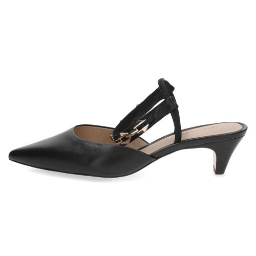 Peter Kaiser Leather Slingback Heel - Black