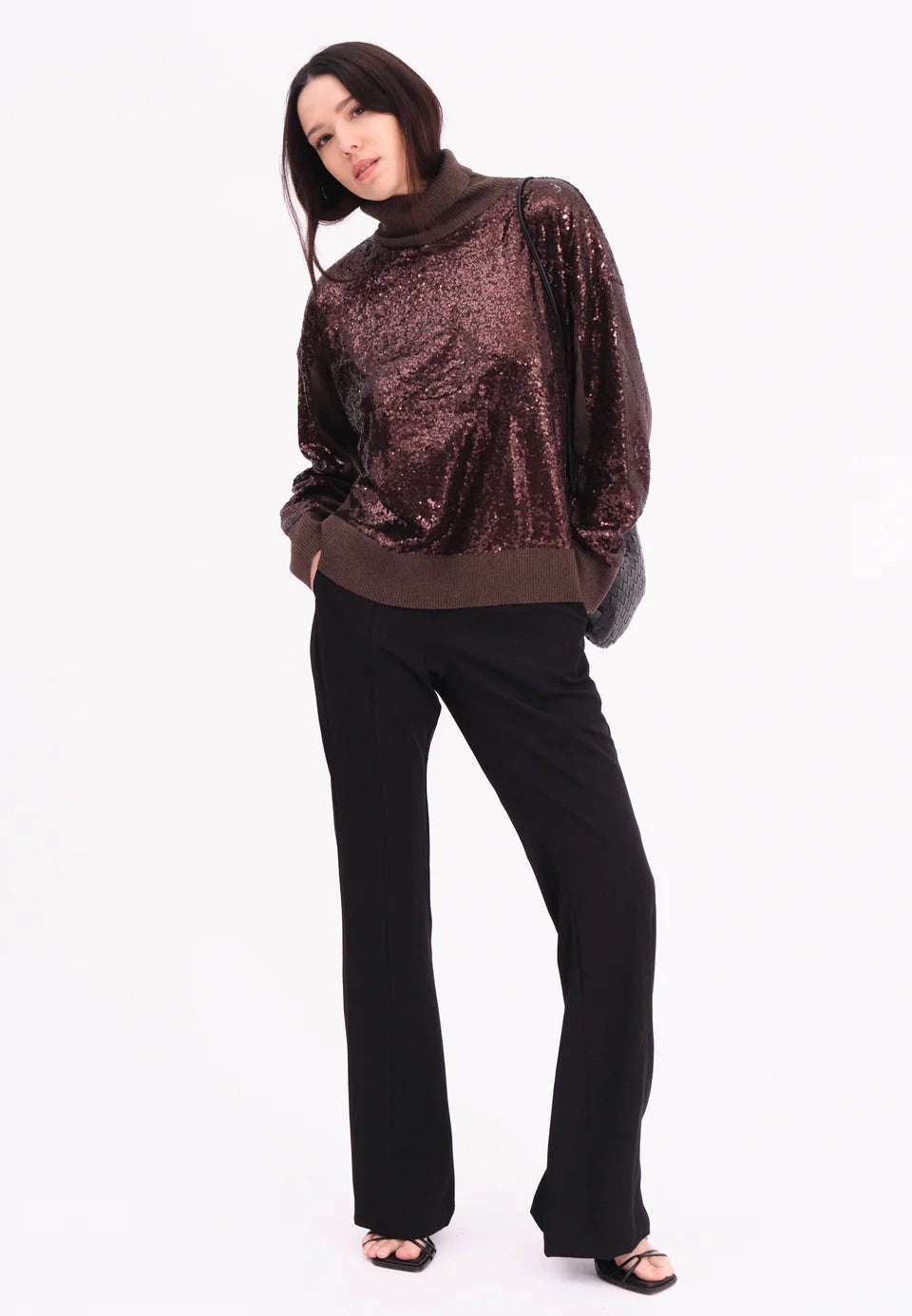 Religion Hailey Turtleneck Jumper - Brown