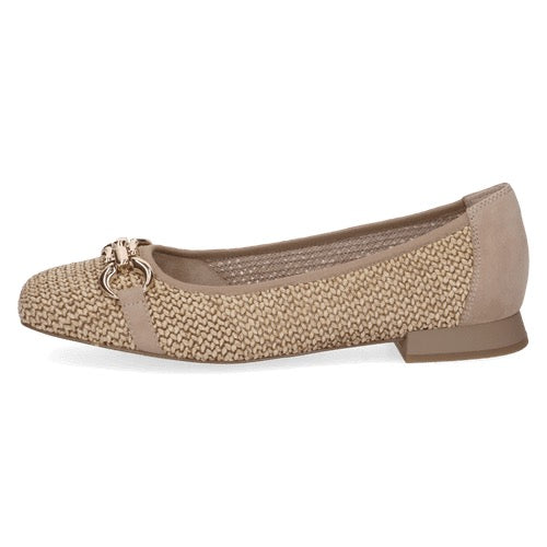 *RESTOCKED* Caprice Square Toe Slip on Pump - Bark